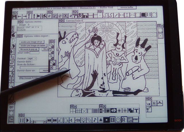 essaie logiciel d'animation sur Onyx Boxx Tab x